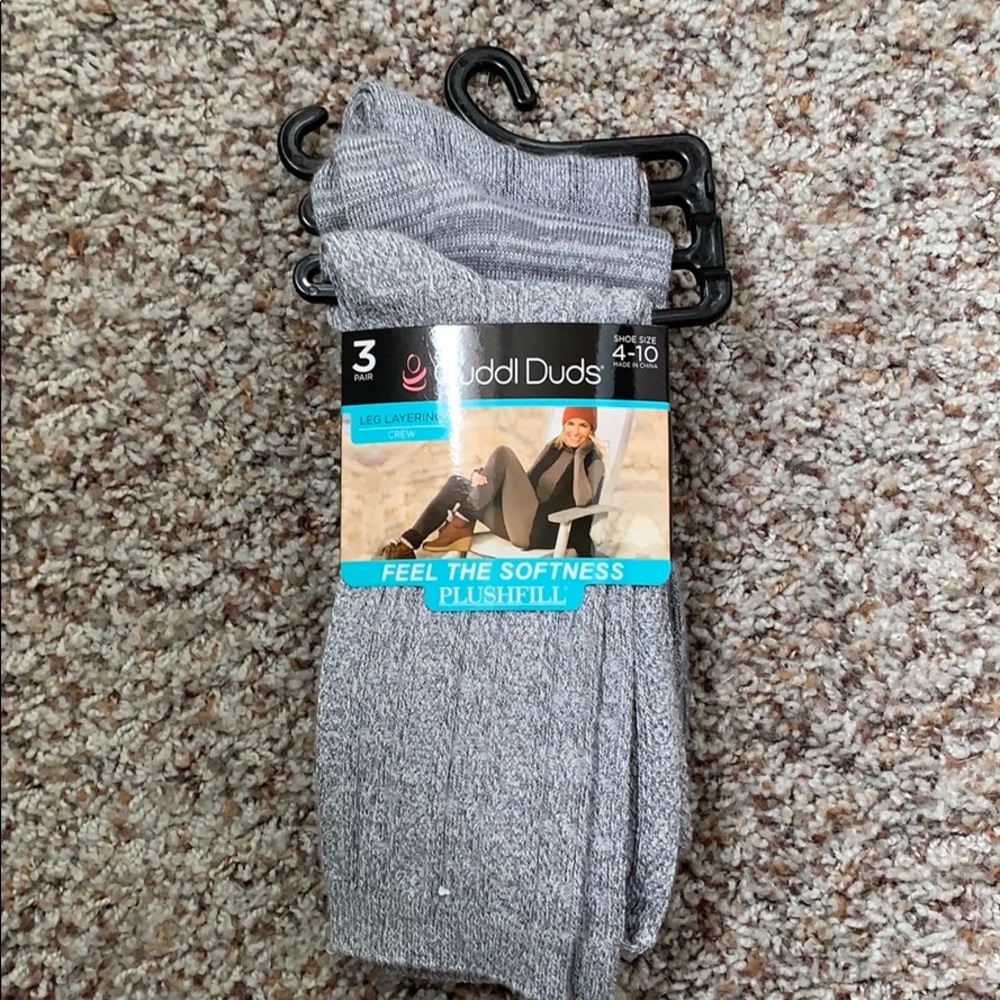 Cuddl Duds crew socks (3 pack)